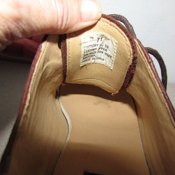 Rugged Terrain Brown Leather Lug Sole Shoes - Picture 11 of 13